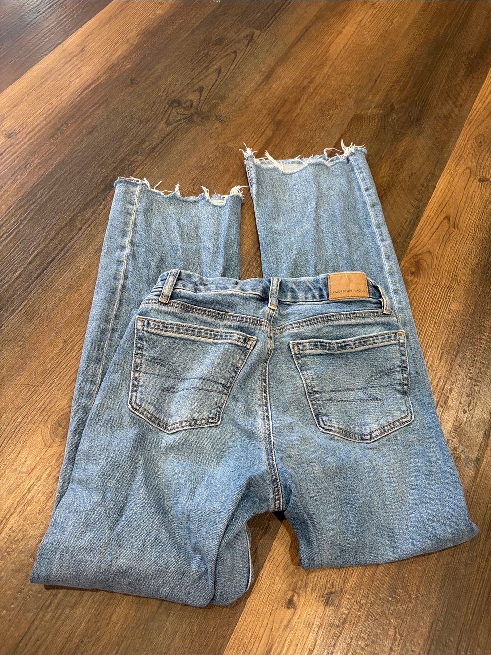 American Eagle Outfitters Light Blue Straight Leg Jeans